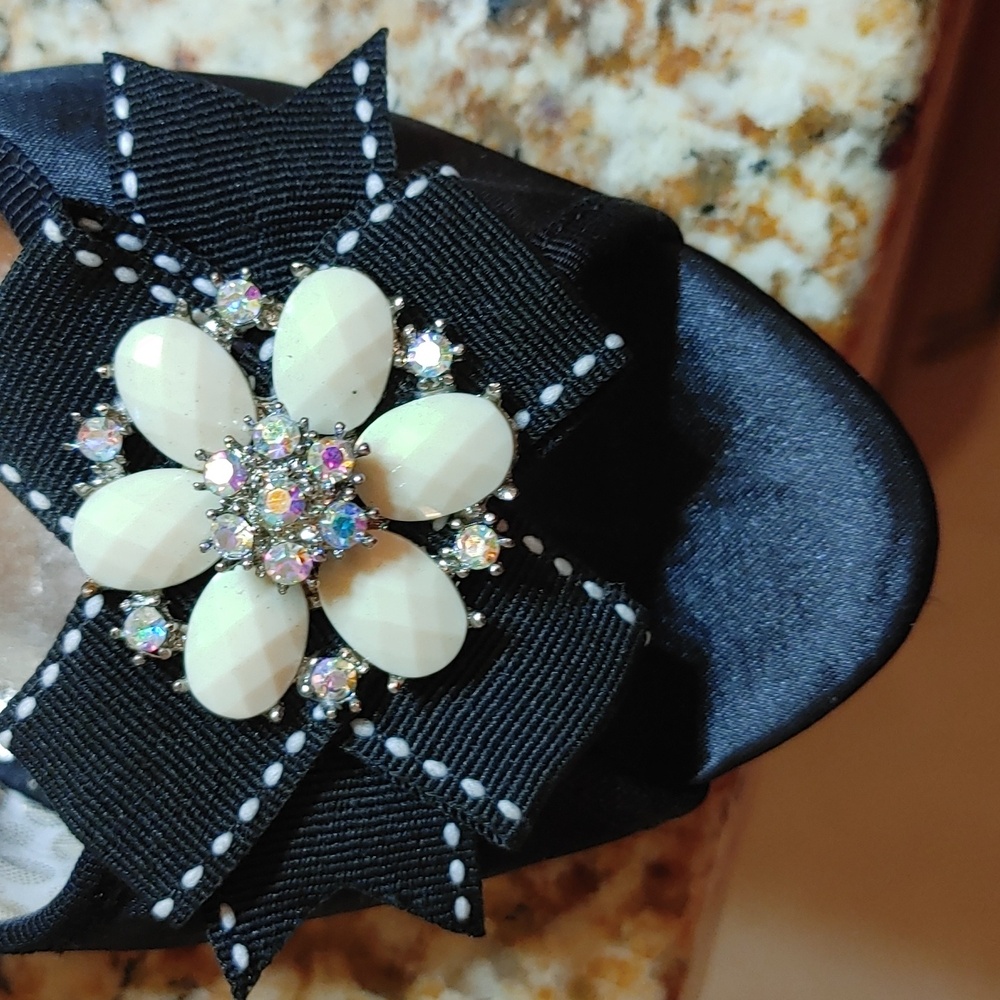 Never Worn Poetic License black Evening Shoes with Pizzaz!